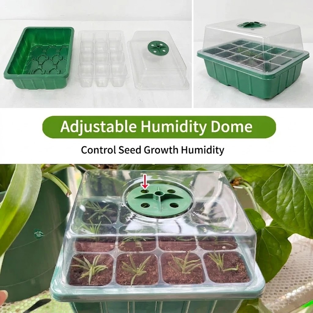 Humidity Dome Kit - صينية زراعة البذور مع مجموعة إضاءة