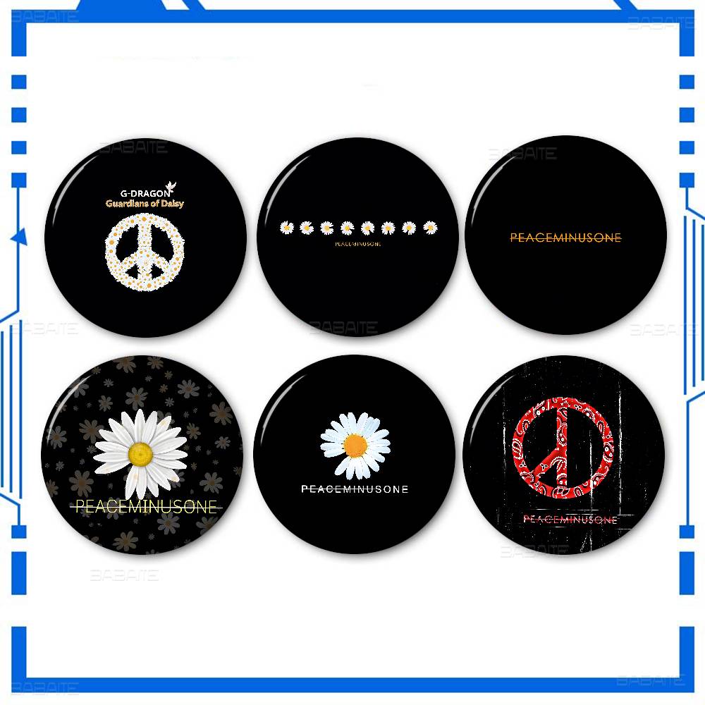 Peat Pellet Tray - شارة كرتونية يدوية الصنع بشعار P-P-Peaceminusones