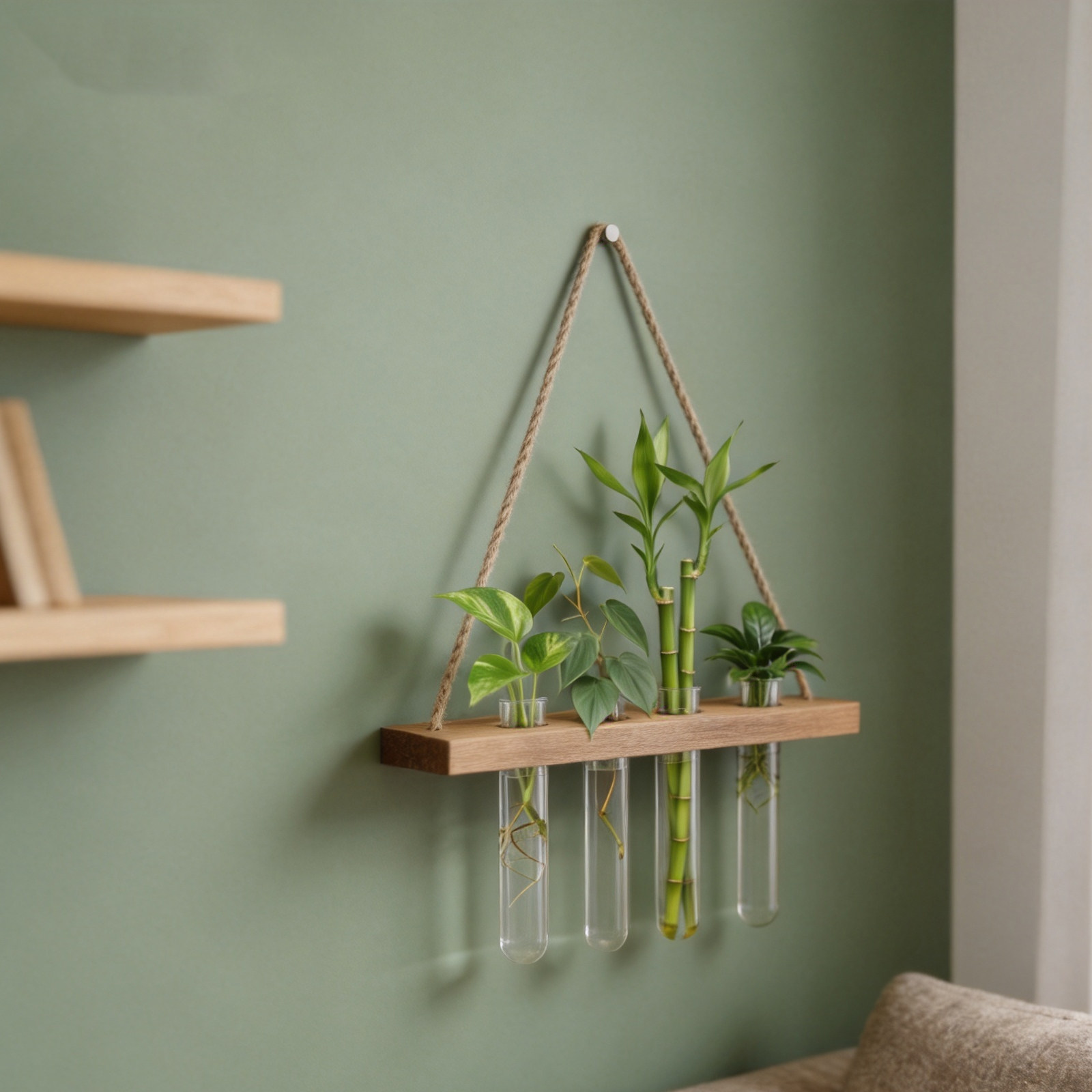 Propagation Station Vase - حامل خشبي لتكاثر النباتات، حامل زجاجي